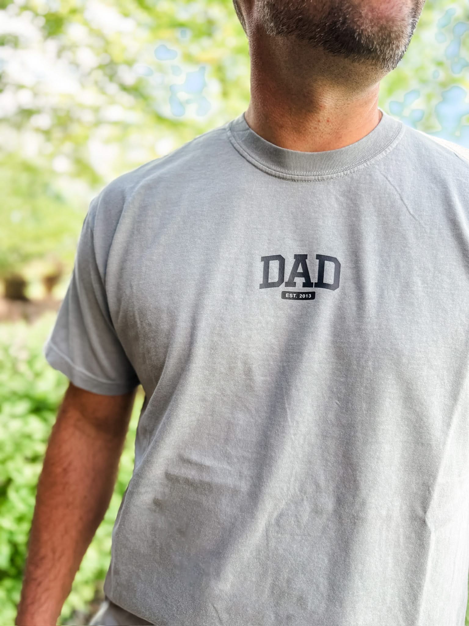 Personalized Dad Shirt – Custom Name & Established Year Comfort Colors Tee | Little Mama Shirt Shop Little Mama Shirt Shop