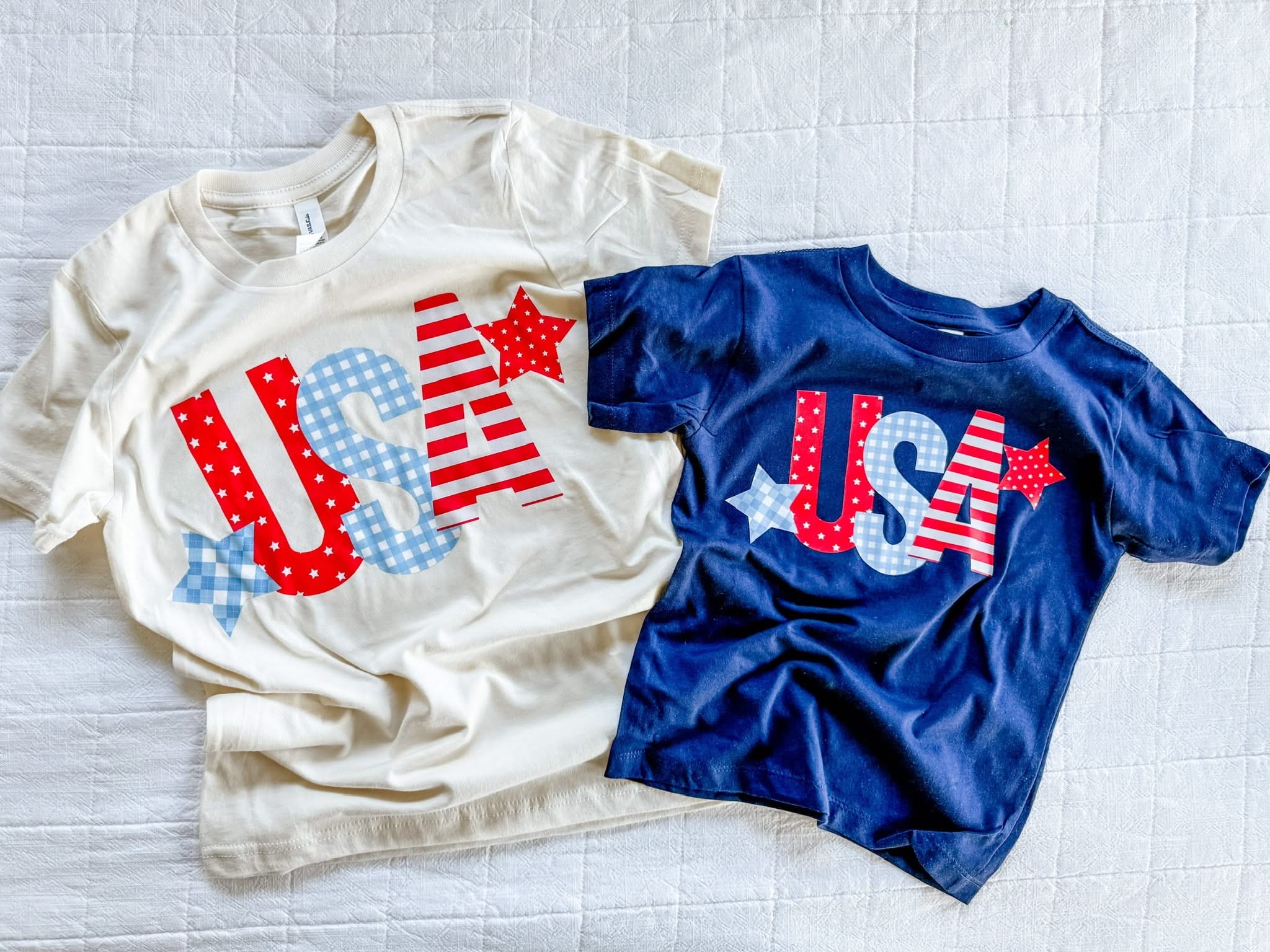 USA Patchwork Kids Patriotic Graphic Tee – Child Shirt | Little Mama Shirt Shop Little Mama Shirt Shop LLC