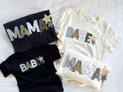 MAMA - Wild Patchwork Print - Comfort Colors Tee | Little Mama Shirt Shop Little Mama Shirt Shop LLC
