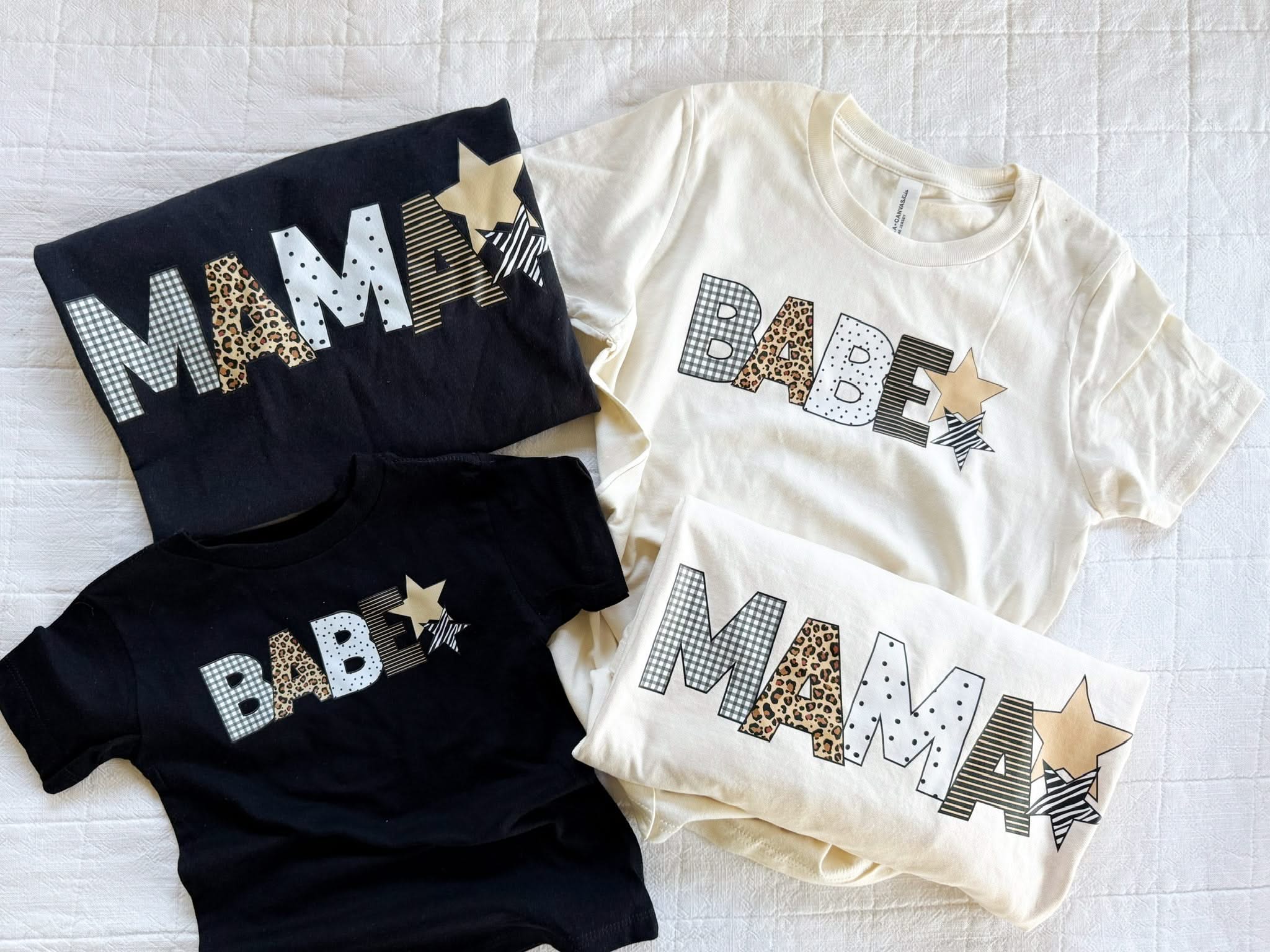 MAMA - Wild Patchwork Print - Comfort Colors Tee | Little Mama Shirt Shop Little Mama Shirt Shop LLC