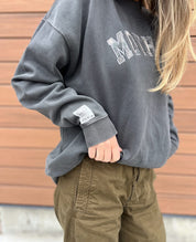 'Mother' Mock-neck | Sage Plaid Applique Embroidery | Fall Sweater Little Mama Shirt Shop LLC