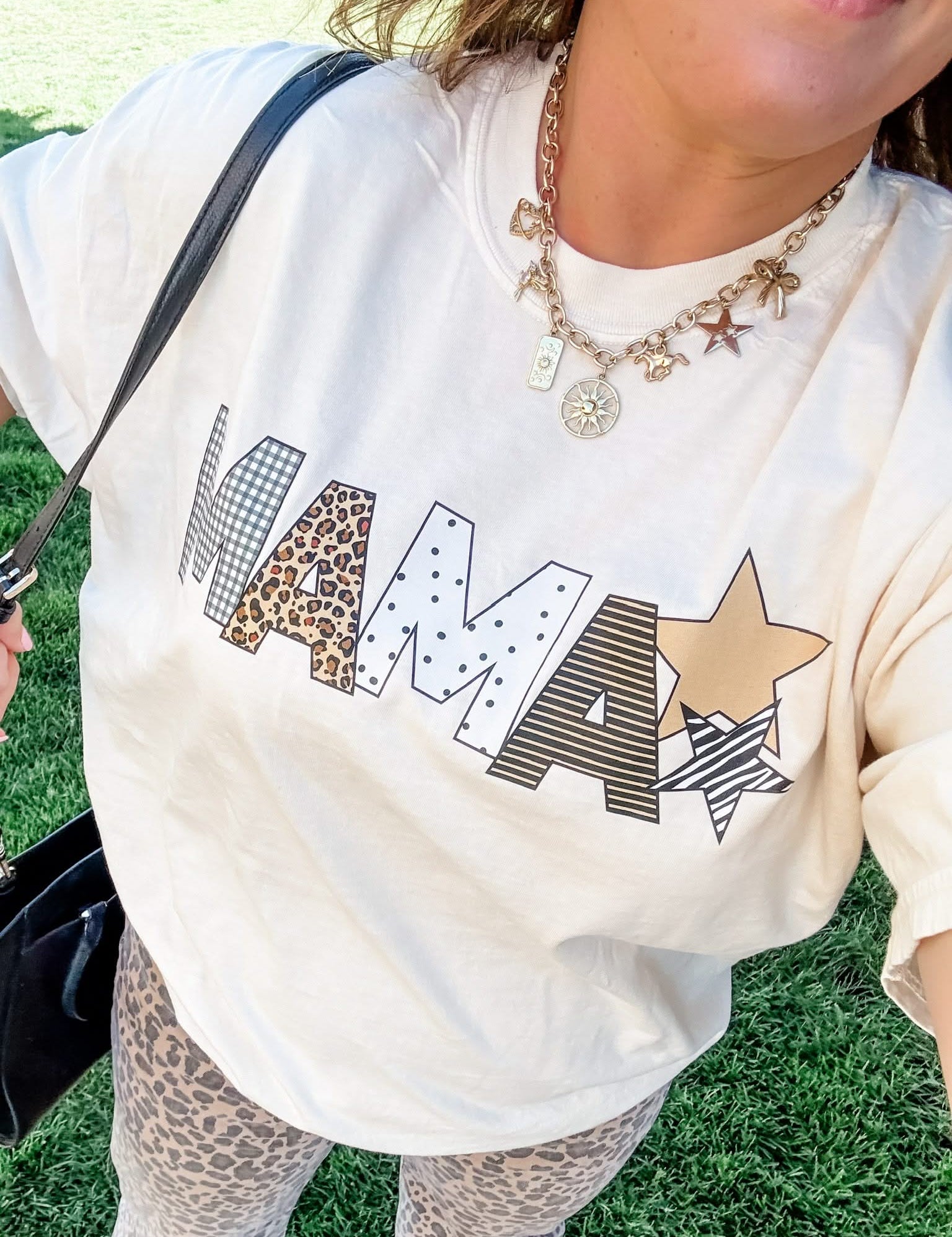 MAMA - Wild Patchwork Print - Comfort Colors Tee | Little Mama Shirt Shop Little Mama Shirt Shop LLC