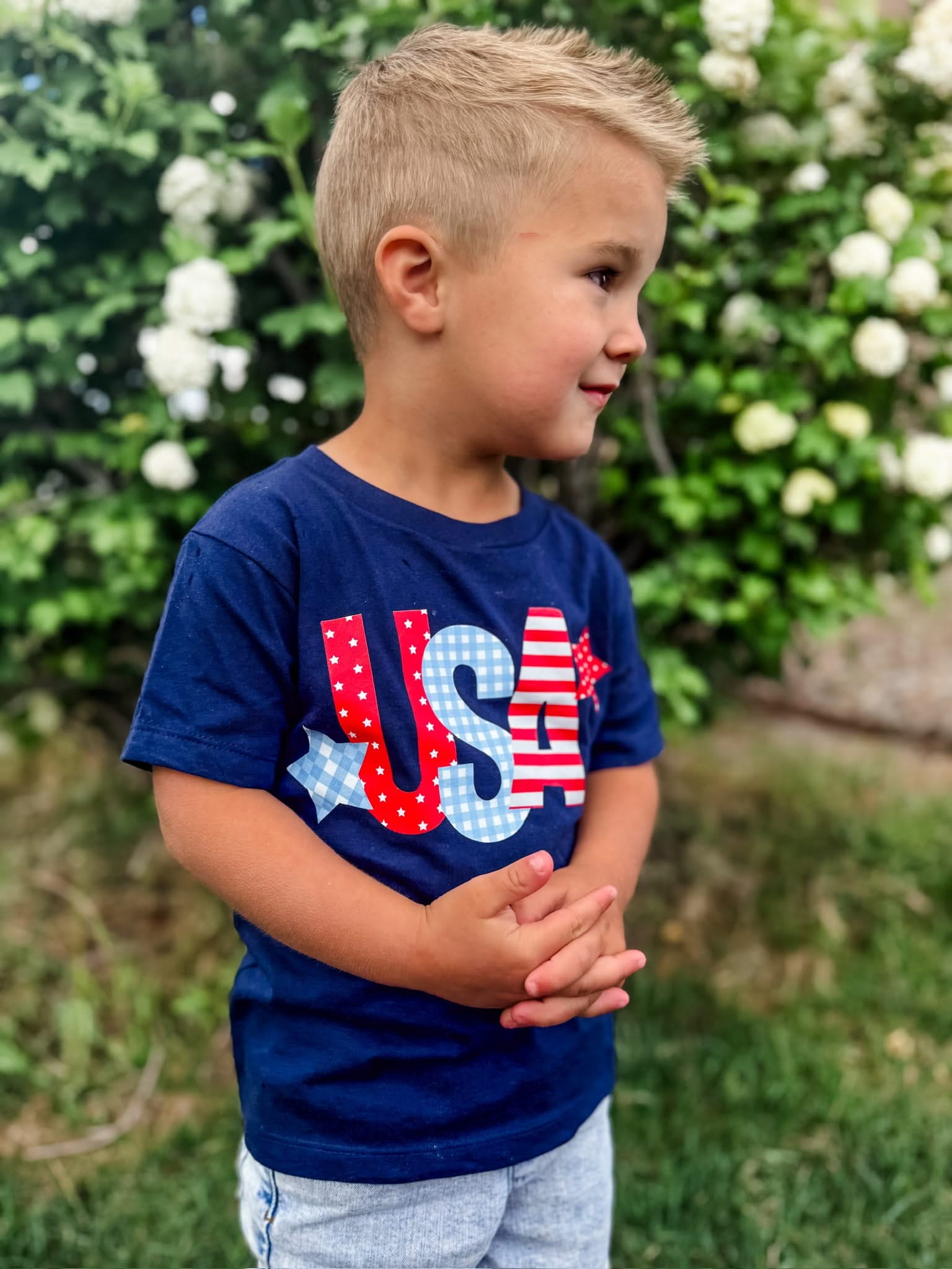 USA Patchwork Kids Patriotic Graphic Tee – Child Shirt | Little Mama Shirt Shop Little Mama Shirt Shop LLC