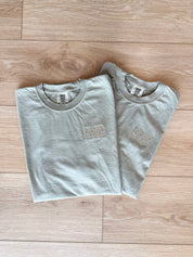 Embroidered Comfort Colors Tee - Dad & His Boy(s)/Girl(s) Little Mama Shirt Shop
