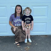 School is Cool - Short Sleeve Child Shirt Little Mama Shirt Shop