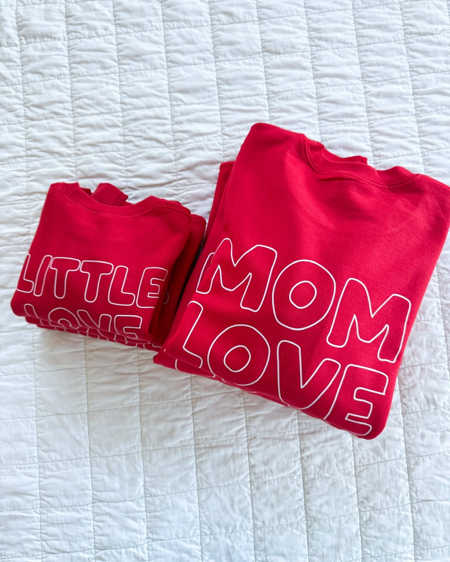 Mom Love Club + Little Love Club Matching Crewneck Set – Valentine’s Day | Little Mama Shirt Shop Little Mama Shirt Shop LLC