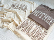 Choose Your Mom Name - Brown Gingham Print - Comfort Colors Tee | Little Mama Shirt Shop Little Mama Shirt Shop LLC