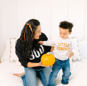 Boo - Basic Fleece Crewneck Little Mama Shirt Shop LLC
