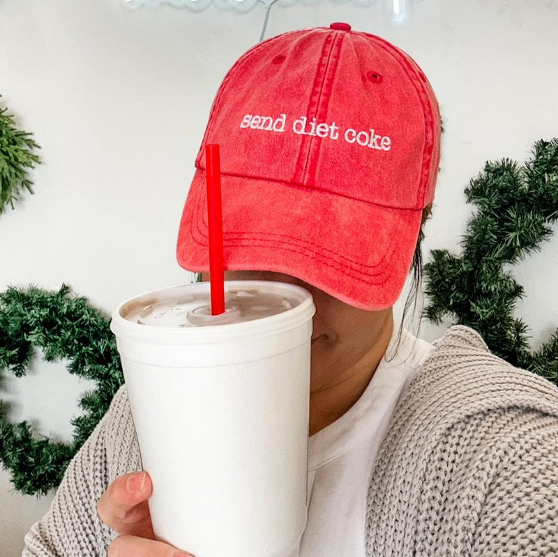 Send (Choose Your Beverage) - Adult Baseball Cap - 12 Days of Drops and Deals - Day 8