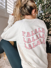 I Do It For The Ho's (Santa) - Fa La La (pf&b) - LONG SLEEVE Comfort Colors Tee Little Mama Shirt Shop