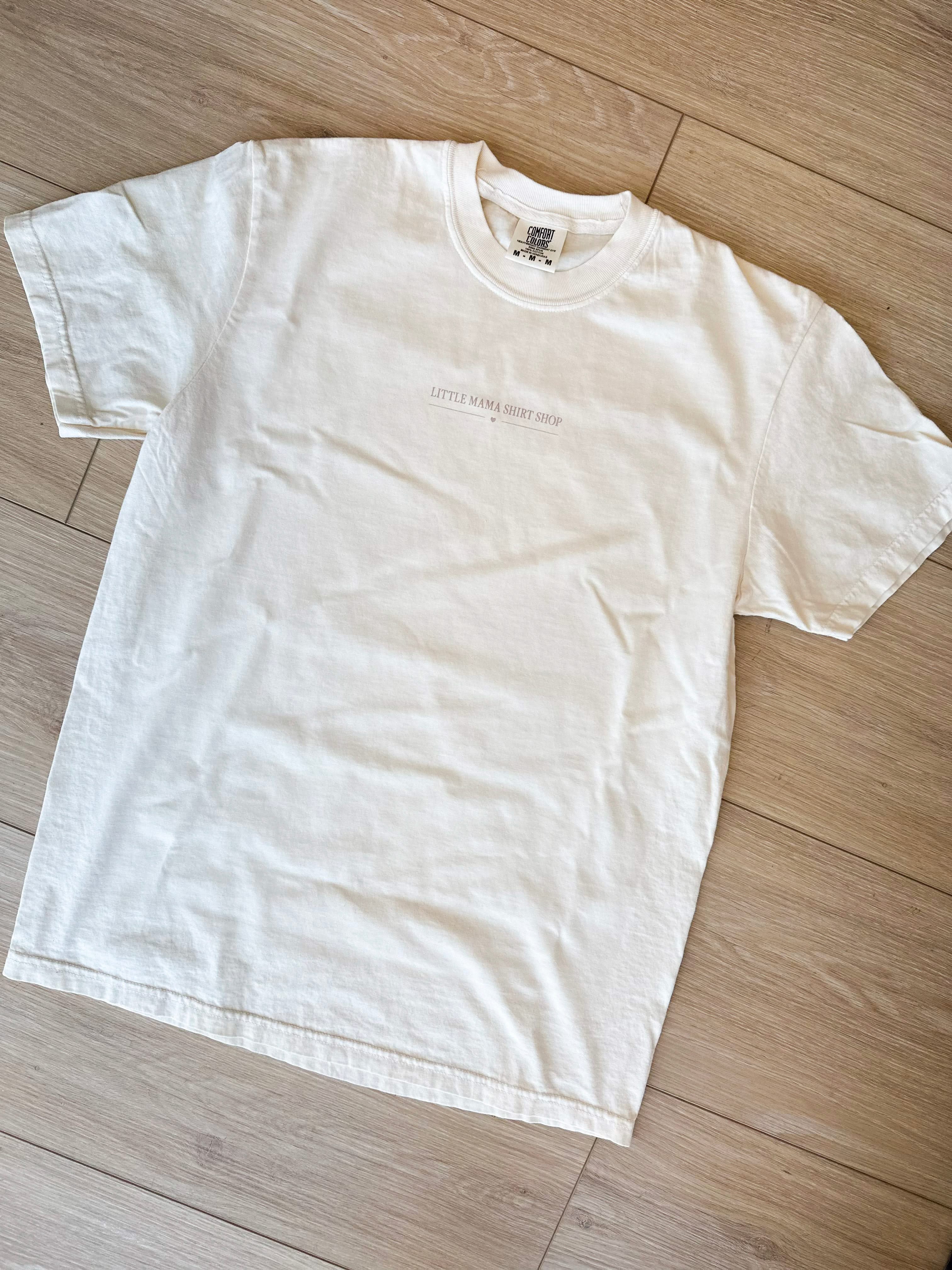 LMSS Glow Up Logo Tee – Comfort Colors Graphic Shirt | Little Mama Shirt Shop Little Mama Shirt Shop LLC