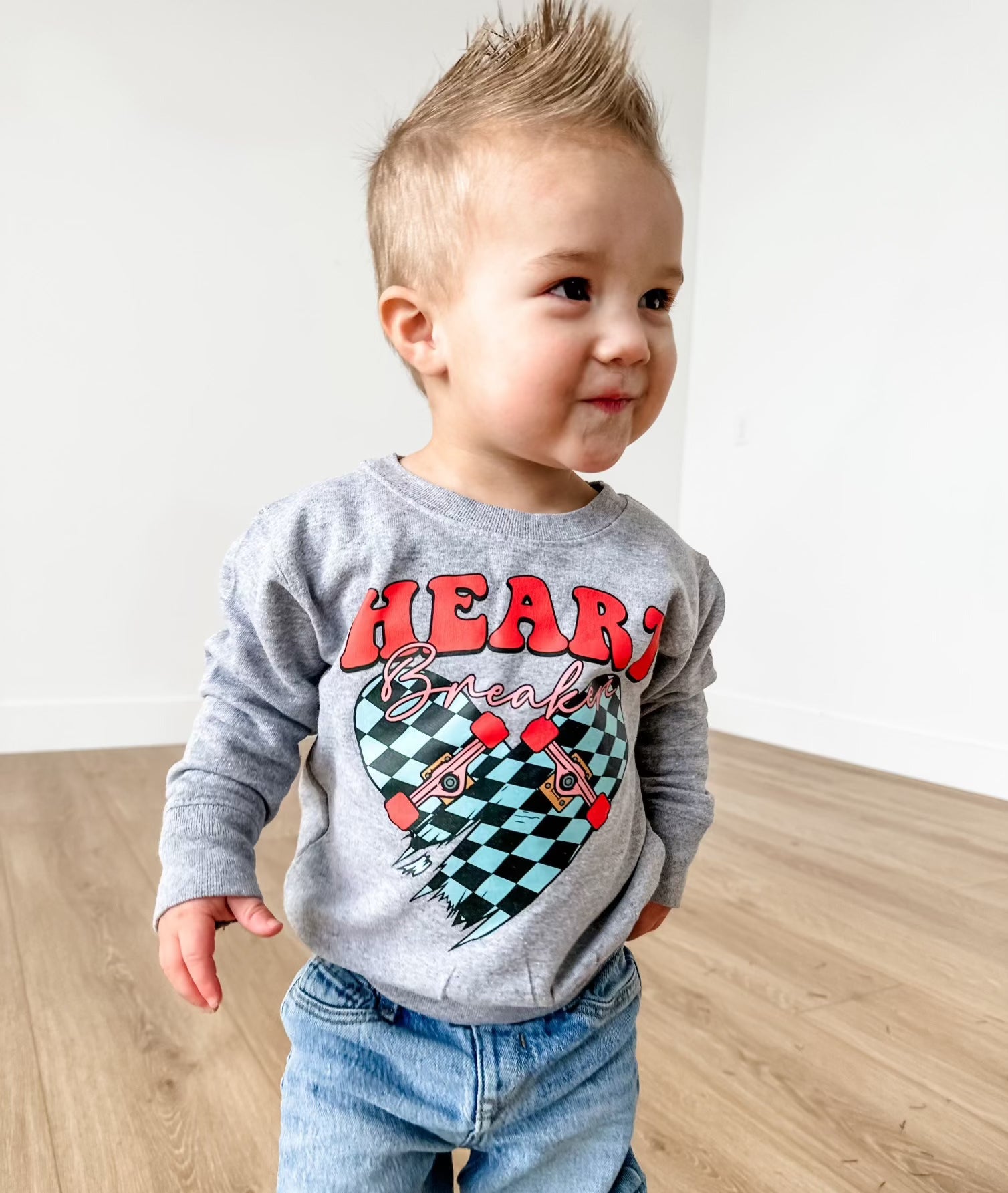 Heart Breaker - Skateboard - Child Sweater Little Mama Shirt Shop