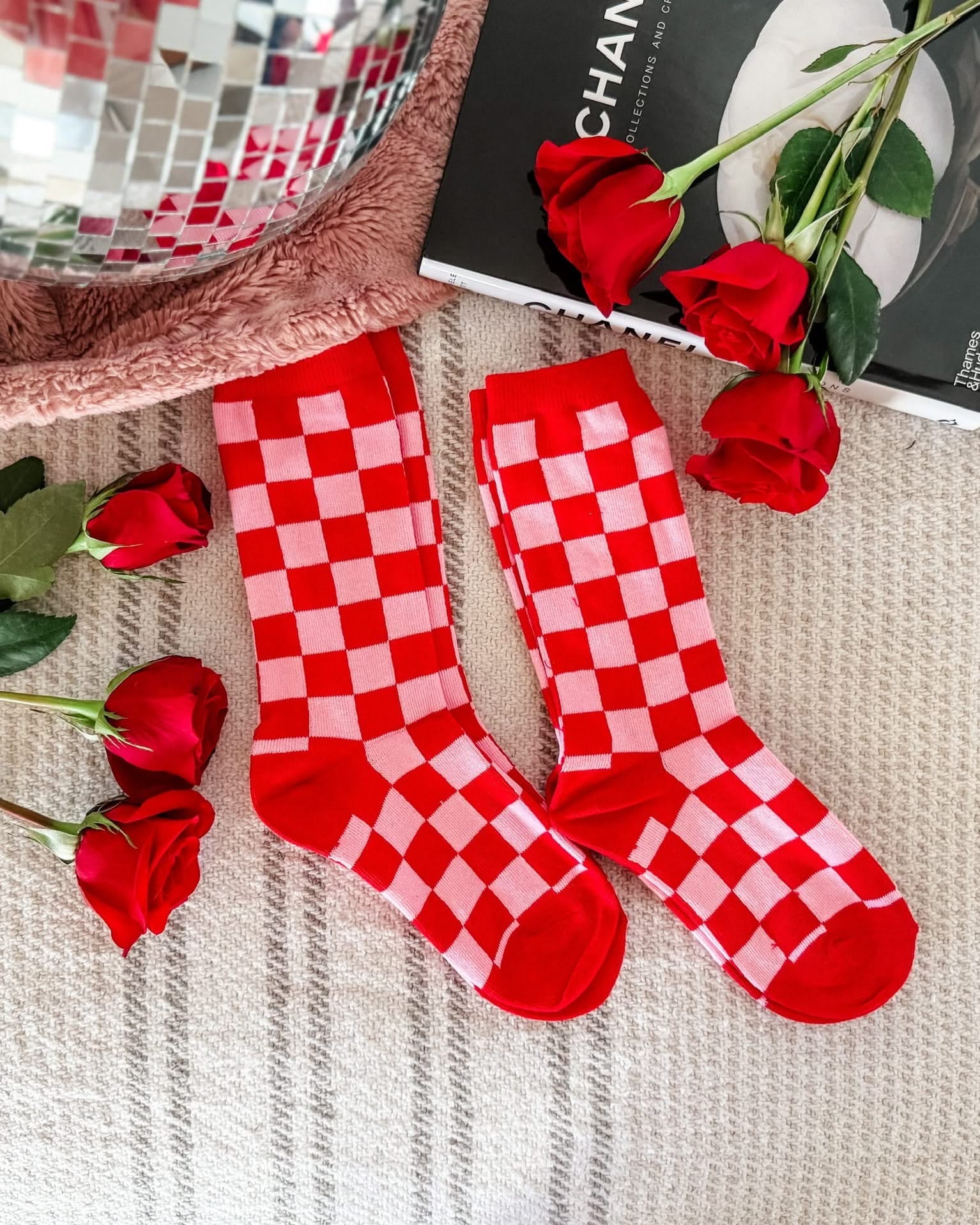 LMSS® CREW SOCKS - CHECK ME OUT - Toddler, Youth, Adult Sizes Little Mama Shirt Shop