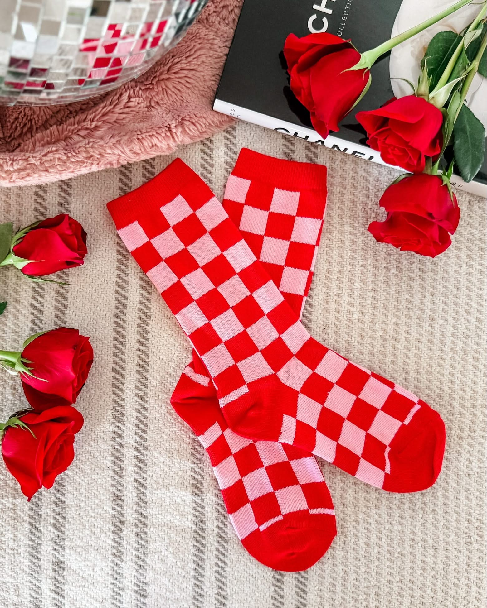 LMSS® CREW SOCKS - CHECK ME OUT - Toddler, Youth, Adult Sizes Little Mama Shirt Shop