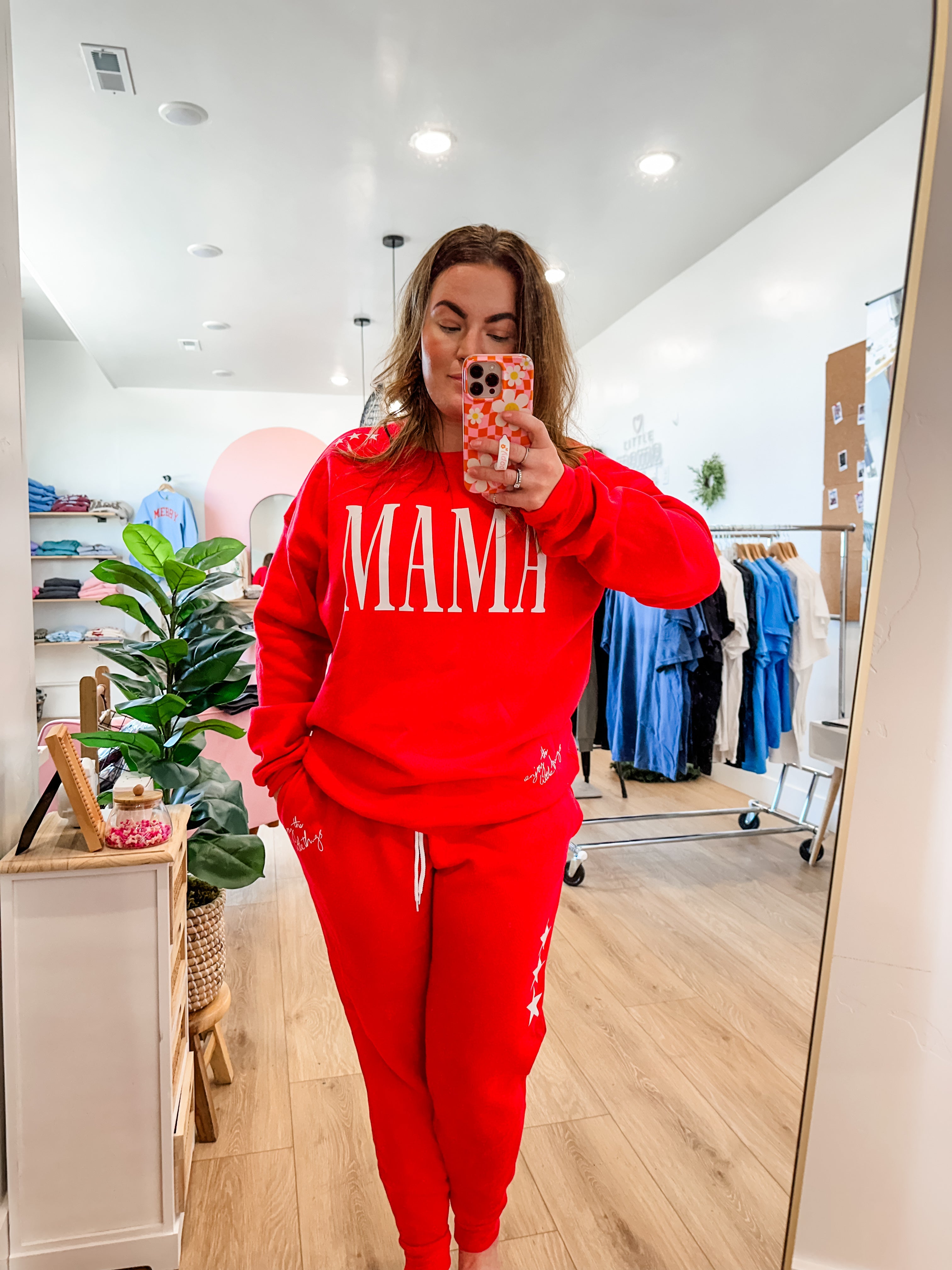 Enjoy The Little Things -  Lounge Set - Crewneck Sweatshirt Little Mama Shirt Shop LLC