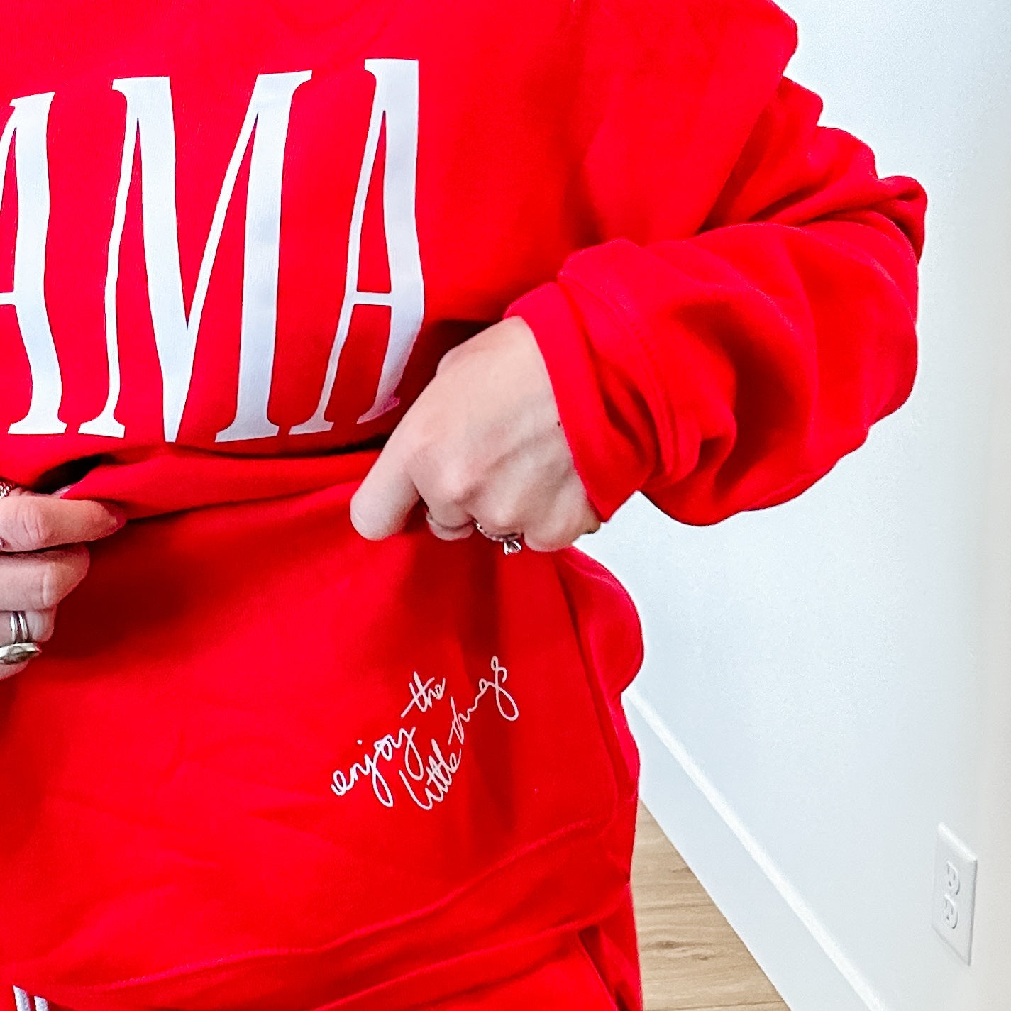 Enjoy The Little Things -  Lounge Set - Crewneck Sweatshirt Little Mama Shirt Shop LLC