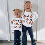 Pumpkins-n-Bows - Child Sweater Little Mama Shirt Shop