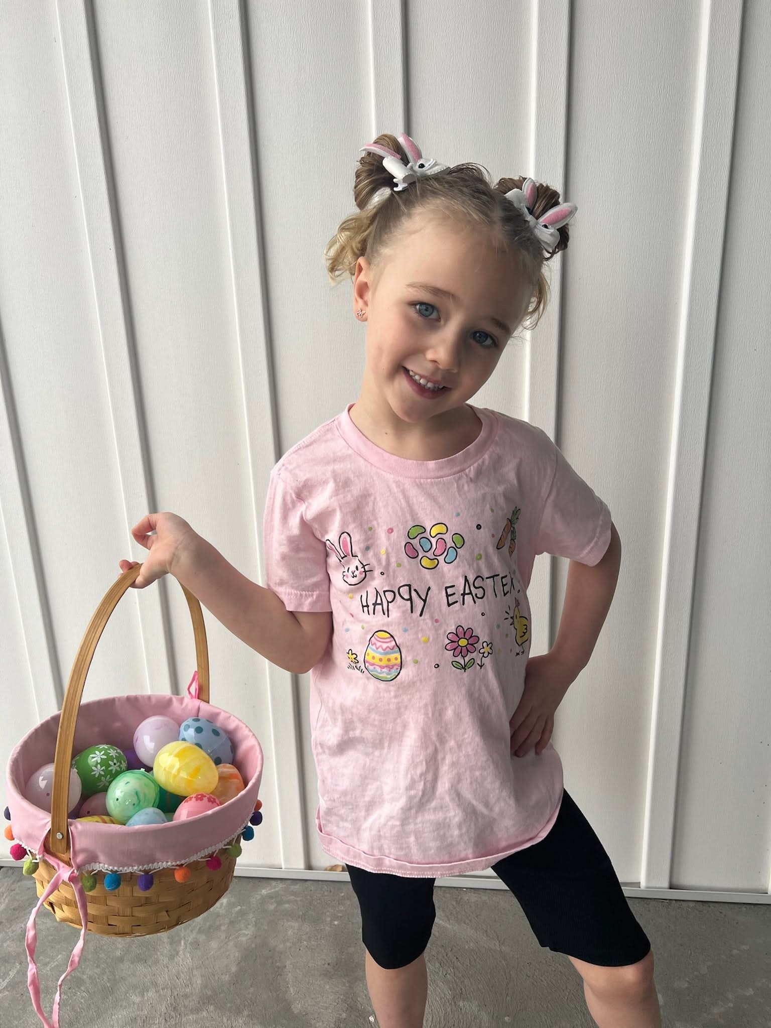 Happy Easter Child Tee | Kids Easter Graphic Shirt Little Mama Shirt Shop LLC