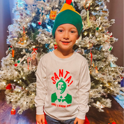 Santa! OMG! I Know Him! - Child Long Sleeve Tee