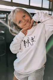 Dancing Skellies - Embroidered Child Sweater