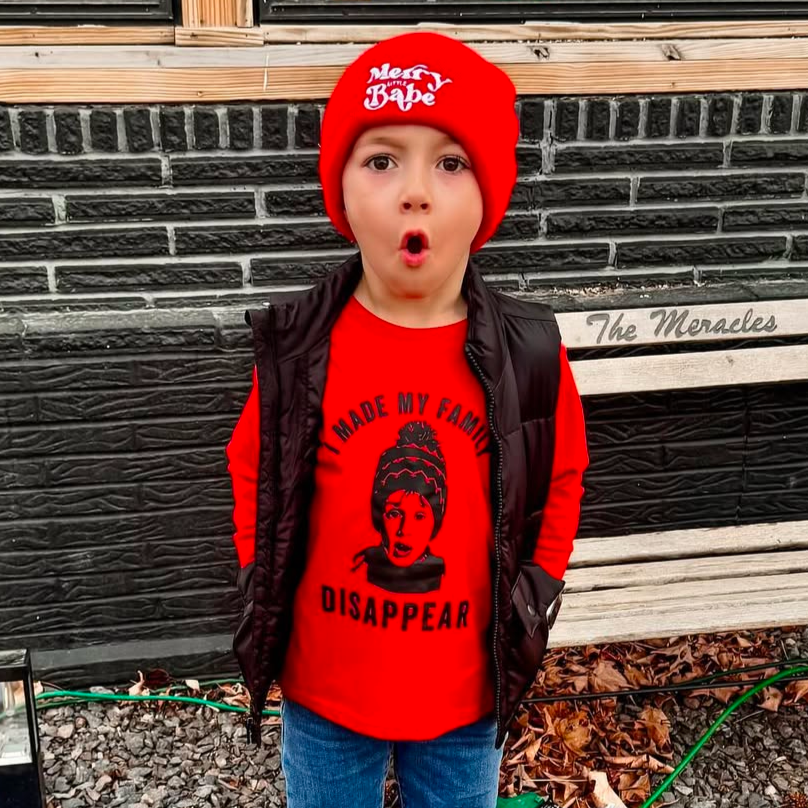 I Made My Family Disappear - Child Long Sleeve Tee