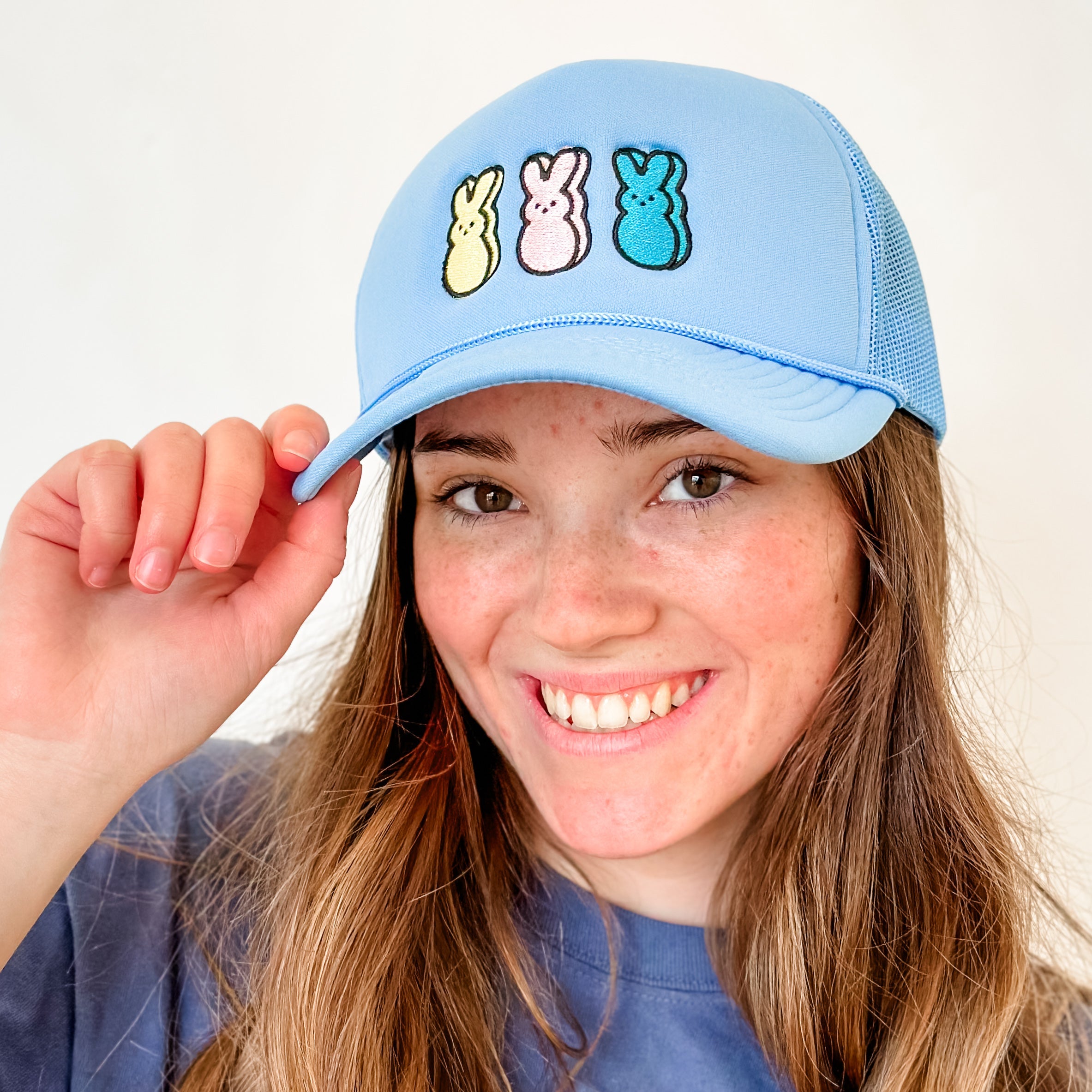 Peeps Trucker Hat - Adult Size Little Mama Shirt Shop