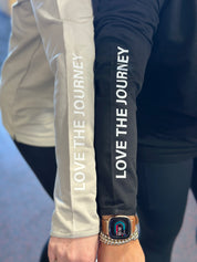 BE WELL. / LOVE THE JOURNEY - Embroidered/Printed Performance Quarter Zip Little Mama Shirt Shop LLC