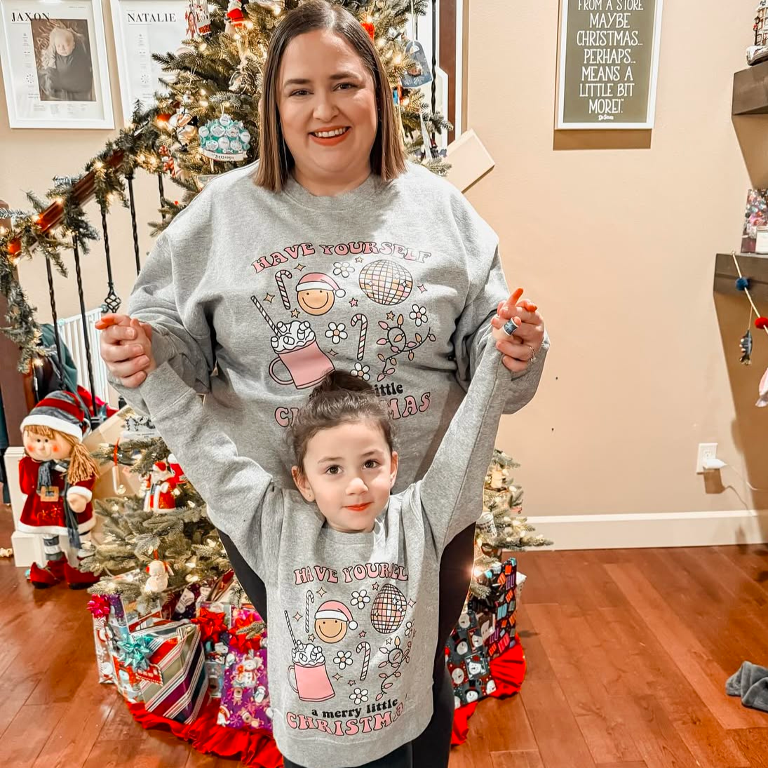 Have Yourself A Merry Little Christmas - Child Sweater Little Mama Shirt Shop