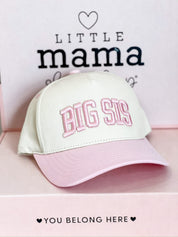 Big Sis / Big Sister Embroidered Hat | Adjustable Kids Cap | Sibling Gift Idea Little Mama Shirt Shop LLC