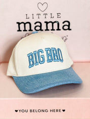 Big Bro / Big Brother Embroidered Hat | Adjustable Kids Cap | Sibling Gift Idea Little Mama Shirt Shop LLC