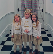 New Years Cheers - Block Font - Child LONG SLEEVE Tee Little Mama Shirt Shop