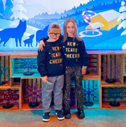 New Years Cheers - Block Font - Child Sweater Little Mama Shirt Shop