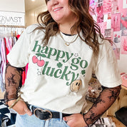 Happy Go Lucky - Comfort Colors Tee Little Mama Shirt Shop