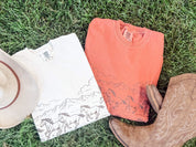 Western Horse Print | Adult Comfort Colors Long Sleeve Tee | Western Shirt Little Mama Shirt Shop LLC