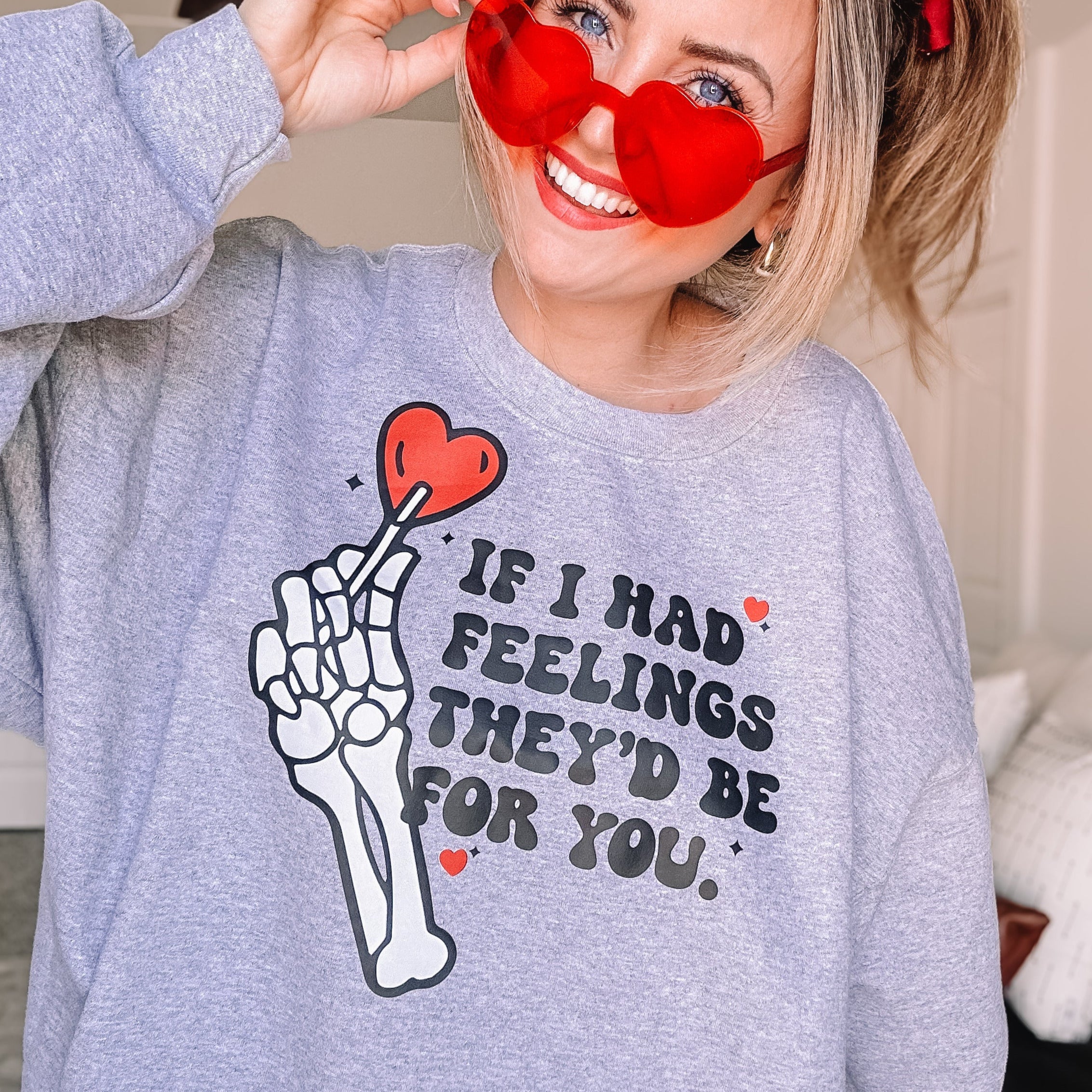 If I Had Feelings They'd Be For You - BASIC Fleece Little Mama Shirt Shop LLC