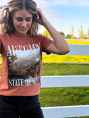 Autumn State of Mind | Adult Comfort Colors Tee | Printed Fall Shirt Little Mama Shirt Shop LLC