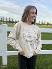 In My Fall Era | Adult Ivory Pigment Crewneck | Fall Graphic Pullover Little Mama Shirt Shop LLC