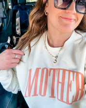 MOTHER - Coral Puff Print - Basic Fleece Little Mama Shirt Shop LLC