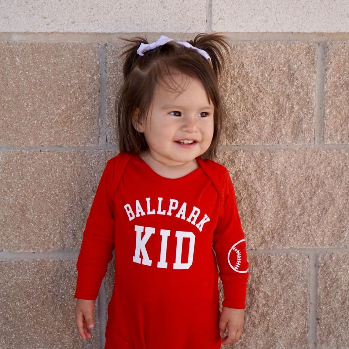 Ballpark Kid (wd) - Baby Sleeper Little Mama Shirt Shop