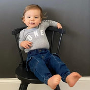 Birthday Number - Block Font - Child Long Sleeve Tee