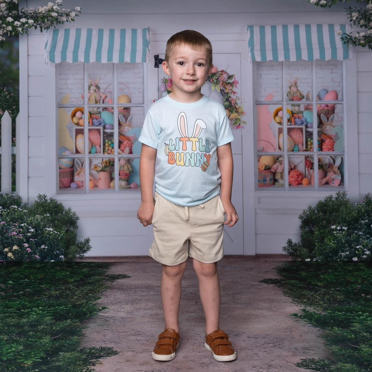 Little Bunny - Boy Version - Child Tee Little Mama Shirt Shop