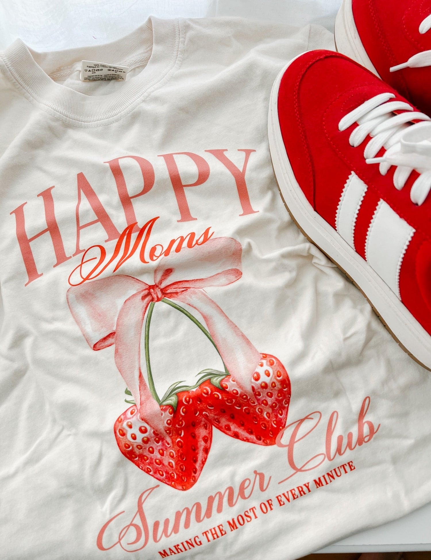 Happy Moms Summer Club (Girl's Girl Version) - Comfort Colors Tee Little Mama Shirt Shop