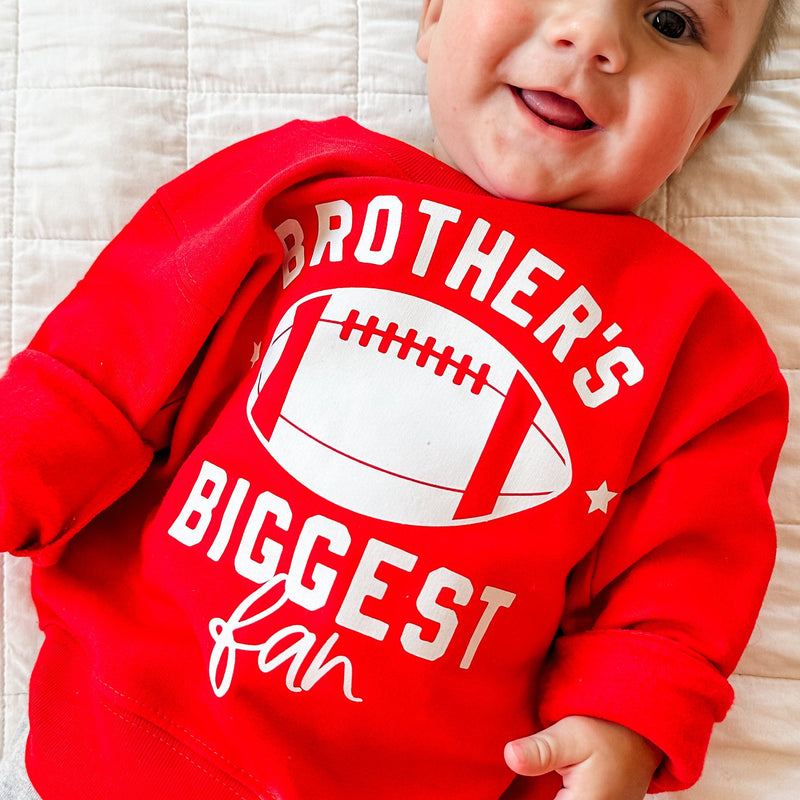 Brother's Biggest Fan - (Football) - Child Sweater