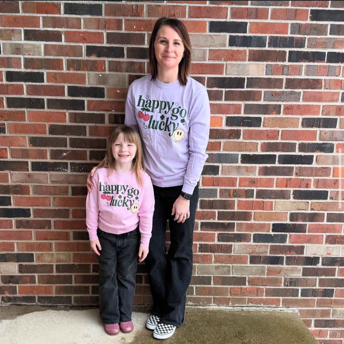 Happy Go Lucky - BASIC Fleece Little Mama Shirt Shop LLC