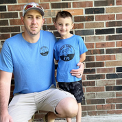 Reel Cool Dad (pocket) / Kid - Set of 2 Tees Little Mama Shirt Shop