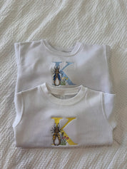 Embroidered Child Sweater - Hoppy Initials Little Mama Shirt Shop LLC