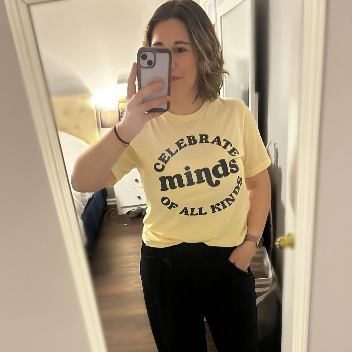 Celebrate Minds of All Kinds - SHORT SLEEVE COMFORT COLORS TEE Little Mama Shirt Shop