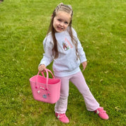 Embroidered Child Sweater - Hoppy Initials Little Mama Shirt Shop LLC