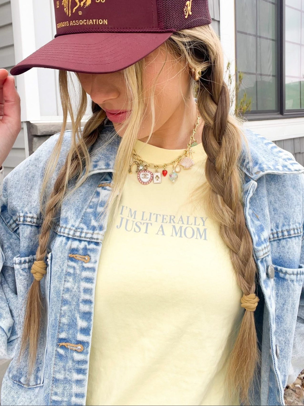 Literally Just A Mom - Mother's Day 2026 - Comfort Colors Tee Little Mama Shirt Shop LLC