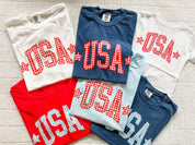 USA Gingham Tee - Mommy and Me Coordinating Tee Set - Red White & Blue Patriotic T-Shirts | Little Mama Shirt Shop (Copy) Little Mama Shirt Shop LLC